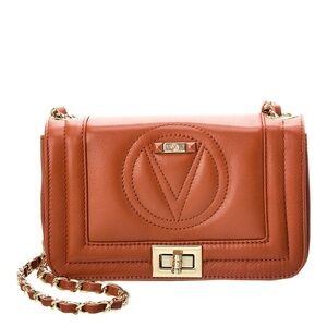 Valentino $550 Alice Signature Leather Shoulder Bag